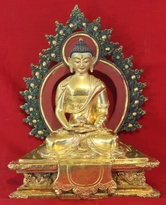 Golden Amitabha Buddha Statue