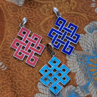 Love Knot Silver Pendants Tibetan Jewelry