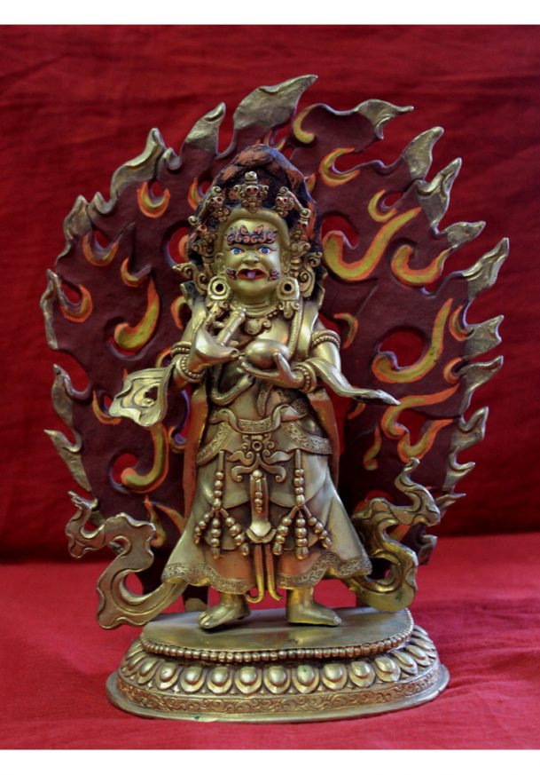 full gold Buddha statue-Mahankala Body