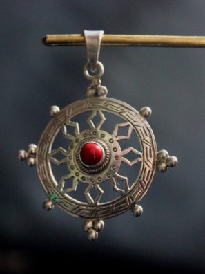 dharma wheel pendant