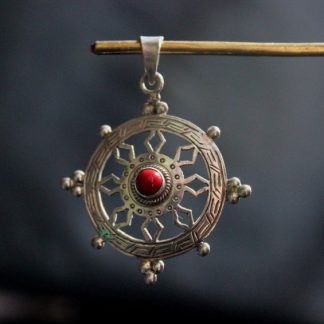 dharma wheel pendant