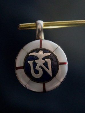 Tibetan Mantra om mani padme hum Pendant