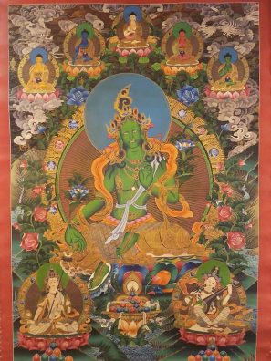 green tara thangka