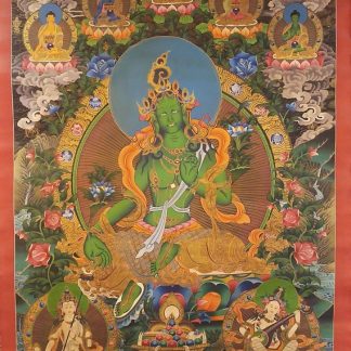 green tara thangka