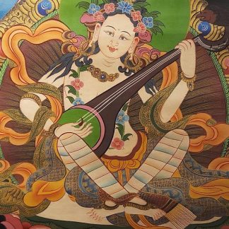 green tara thangka side deities 1