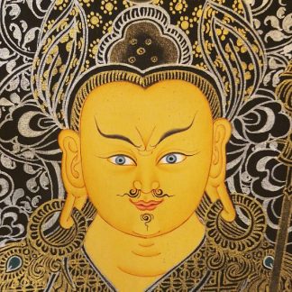 guru rinpoche thangka face