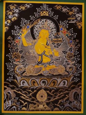 manjushri thangka painting