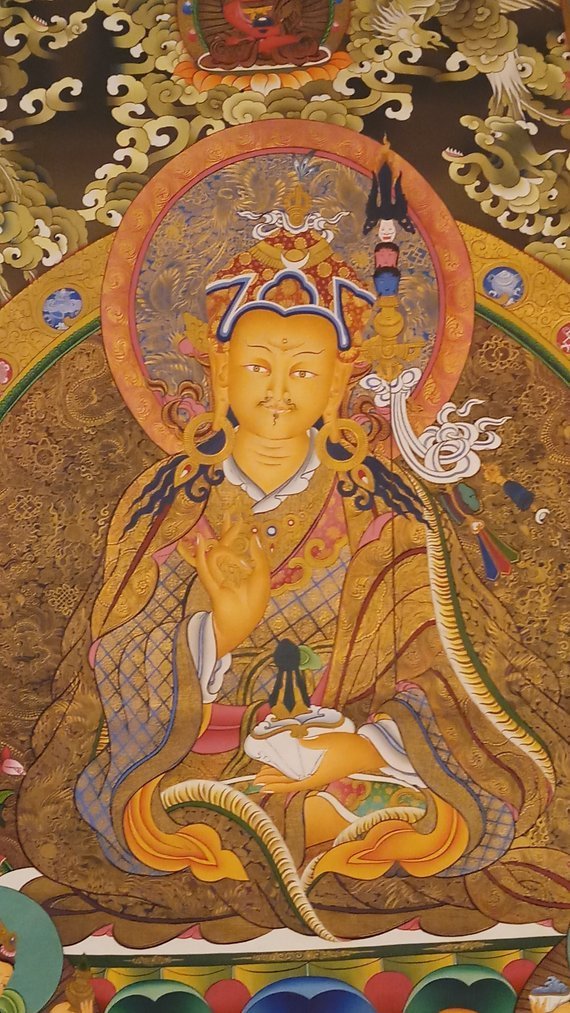 padmasambhava tibetan thangka