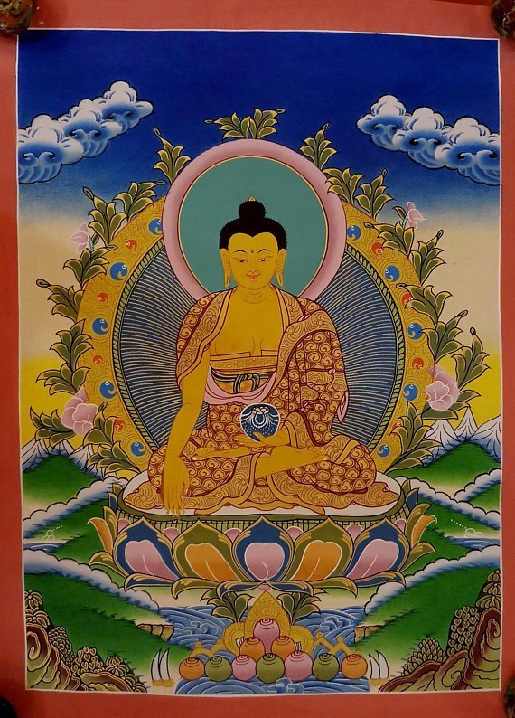 shakyamuni buddha thangka