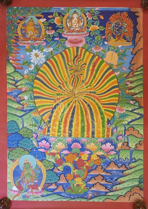 rainbow guru thangka