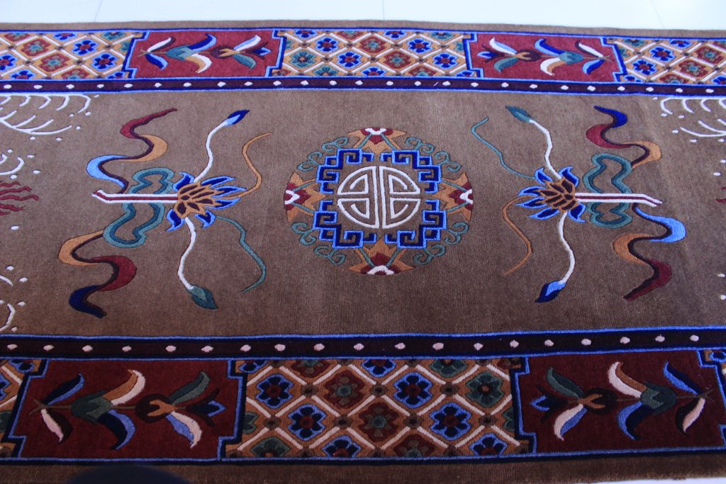 Tibetan carpet mandala rug handmade in Nepal Shakya Handicraft