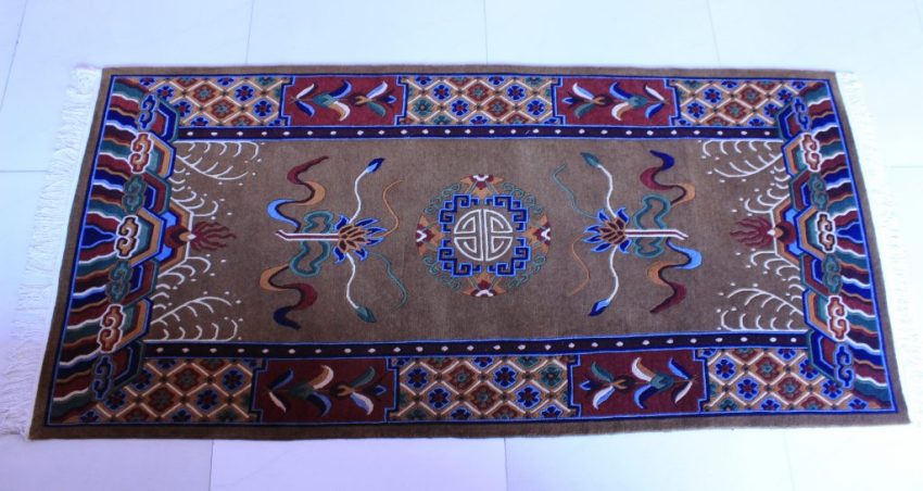 Tibetan Carpet Mandala Rug Horizontal