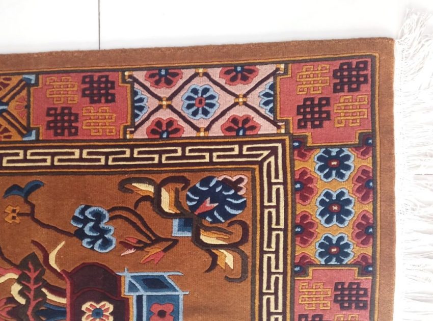 Tibetan rug mandala detail 2