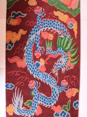 tibetan rug dragon carpet vertical