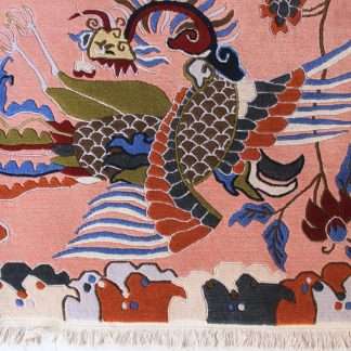 Tibetan rug dragon bird