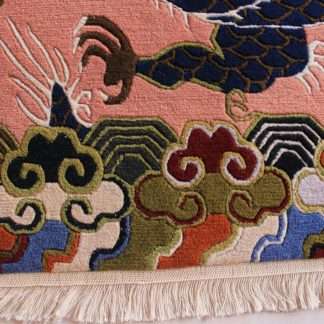 Tibetan rug dragon carpet details