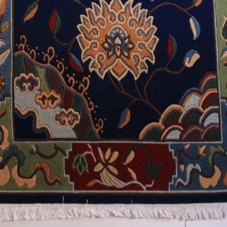 Tibetan rug flower blue2