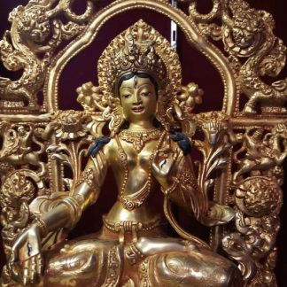 white tara meaning gold statue zoom1