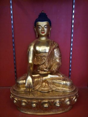 Shakyamuni Buddha Full gold figurine