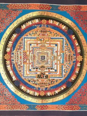 Tibetan Wall Art kalachakra Mandala Altar Decor