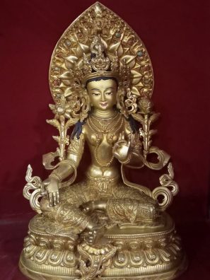 golden tara statue