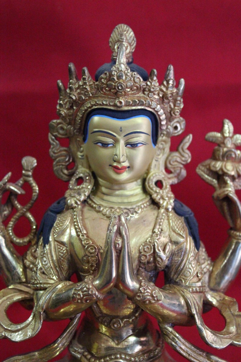 Chenrezig Golden Buddha Decor