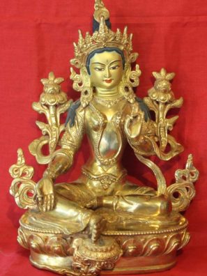 Green Tara Buddha Figurine - Buddhist Dharma Store Around Me