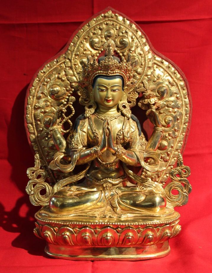 Kharchheri Golden Buddha statue