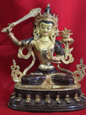 Manjushri Golden Buddha Statue