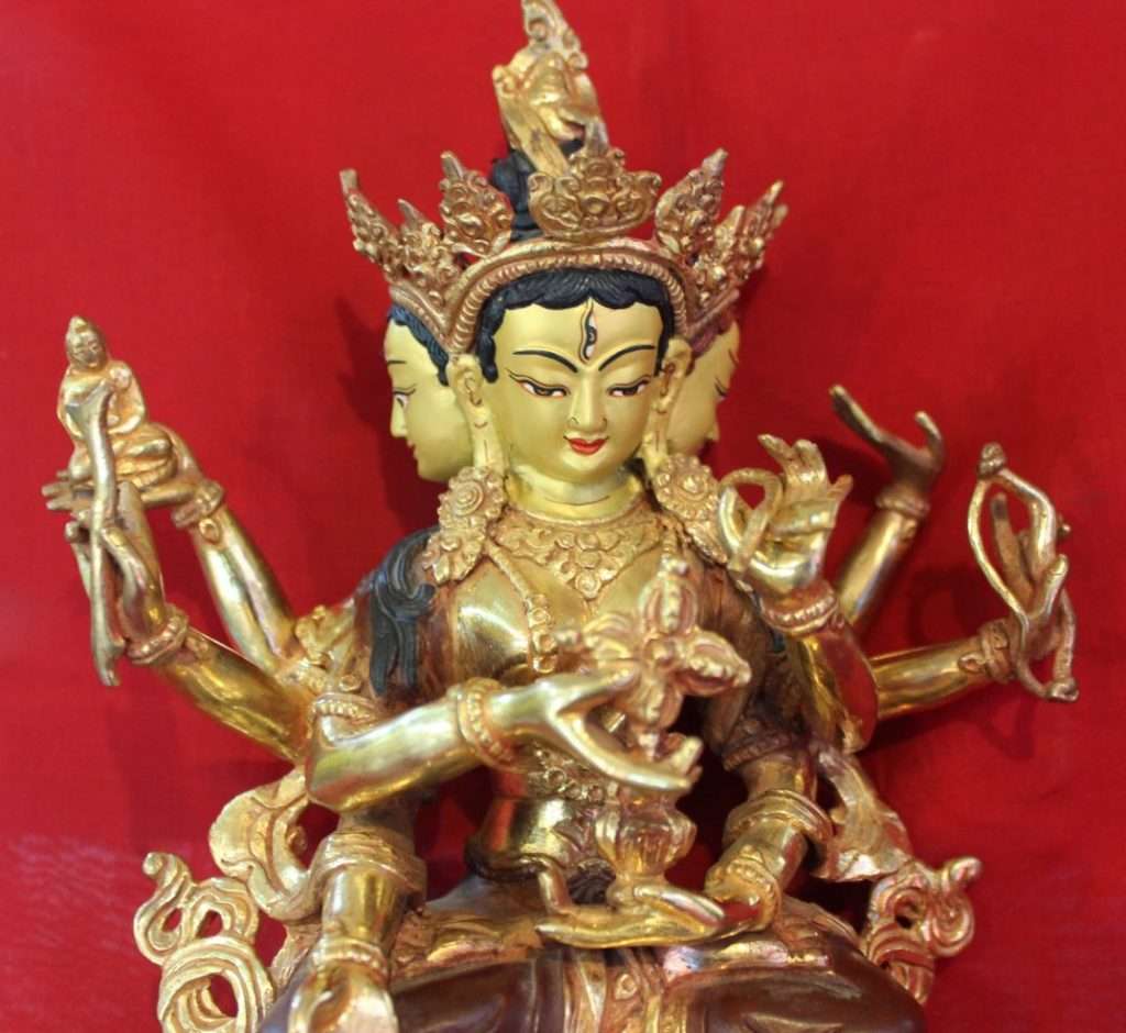 Namgyalma Golden Statue DECor