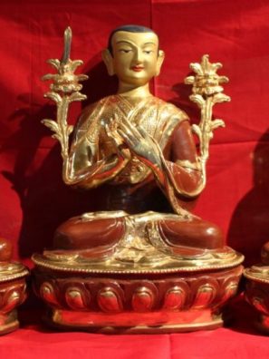 Tsongkapa Buddha Statue Set whole