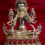 White Tara Golden Buddha Statue