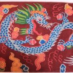 tibetan rug dragon carpet vertical