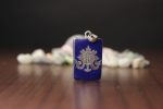 Lotus Flower Lapis Pendant