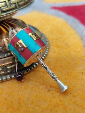 Newari Prayer Wheel Pendant Gift