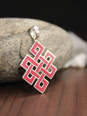 Red Love Knot Pendants