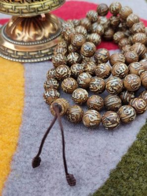 Tibetam Om bone prayer mala gifts