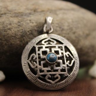 Tibetan Mandala Silver Pendant thumbnail