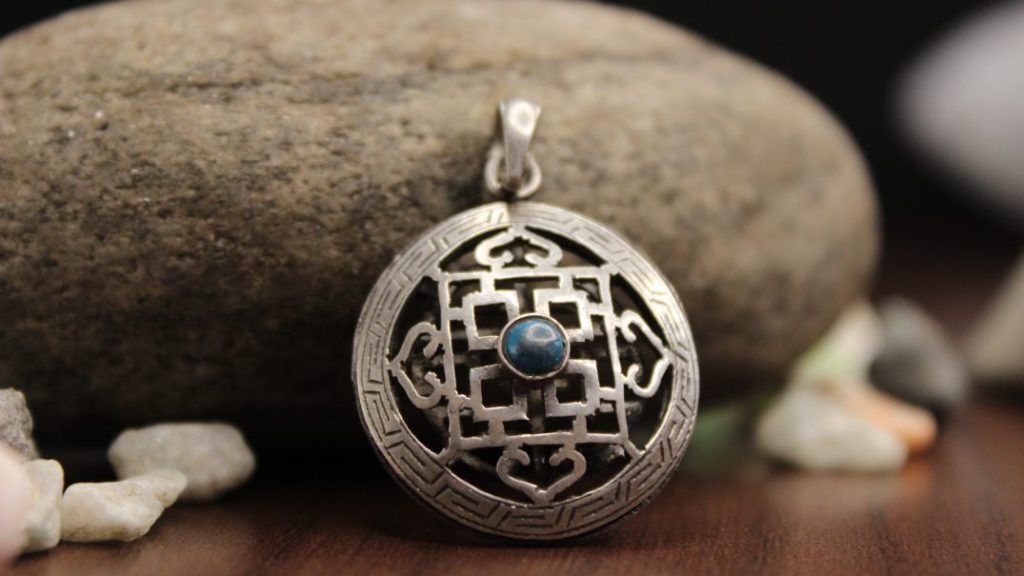 Tibetan Mandala Silver Pendant thumbnail