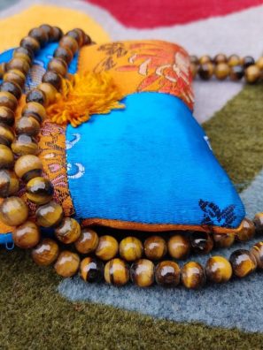 Tiger Eye Prayer Mala meditation gifts