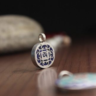 Tibetan Om mantra pendant