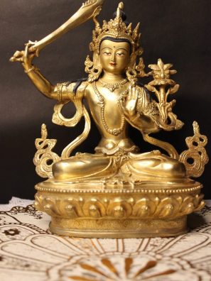 Manjushree Golden Buddha Statue