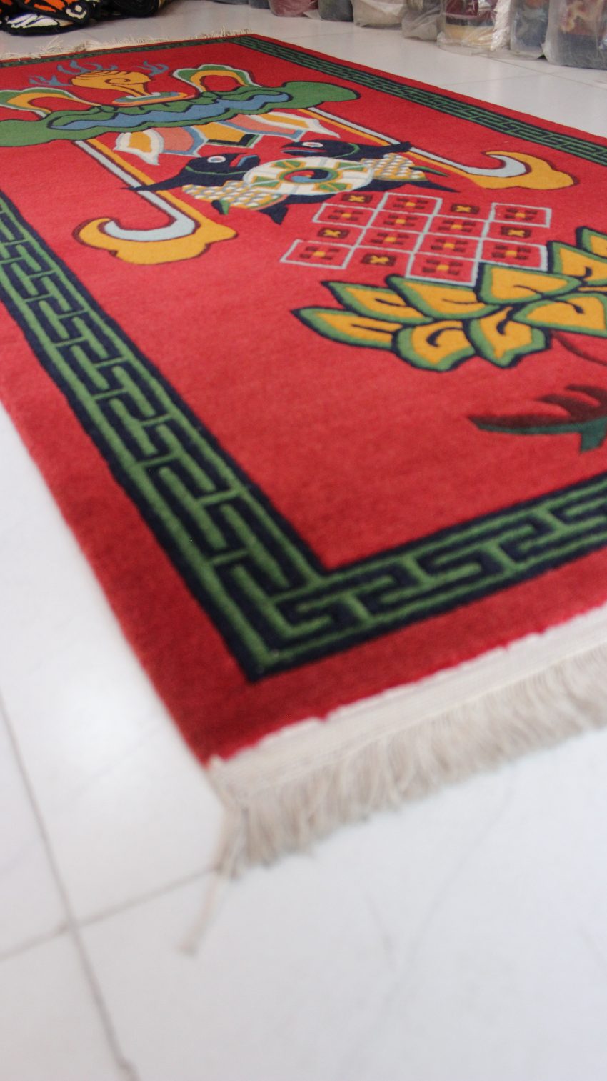 Unique Auspicious Symbol Tibetan Rugs