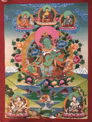 green tara thangka a buddhist gift