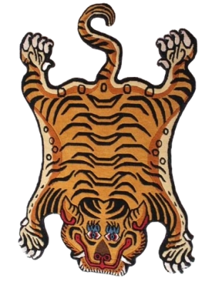 Tibetan tiger rugs