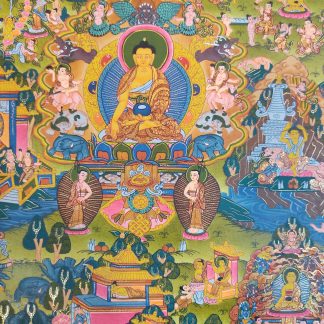 Life of Buddha Story Thangka 9