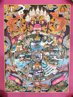 Study Buddhism through Wheel of Life Thangka