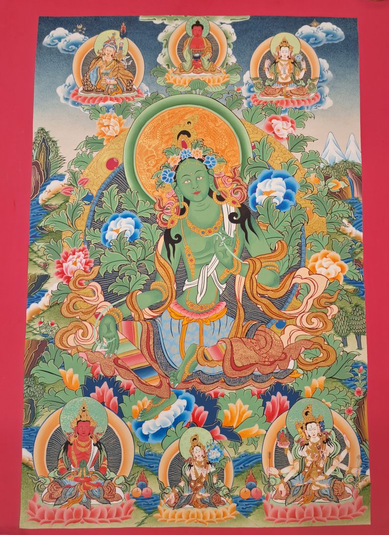Tara Thangka  - Compassion of Tara Goddess Painting